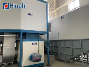 Curing oven and pre-wash section of an electrocoating line